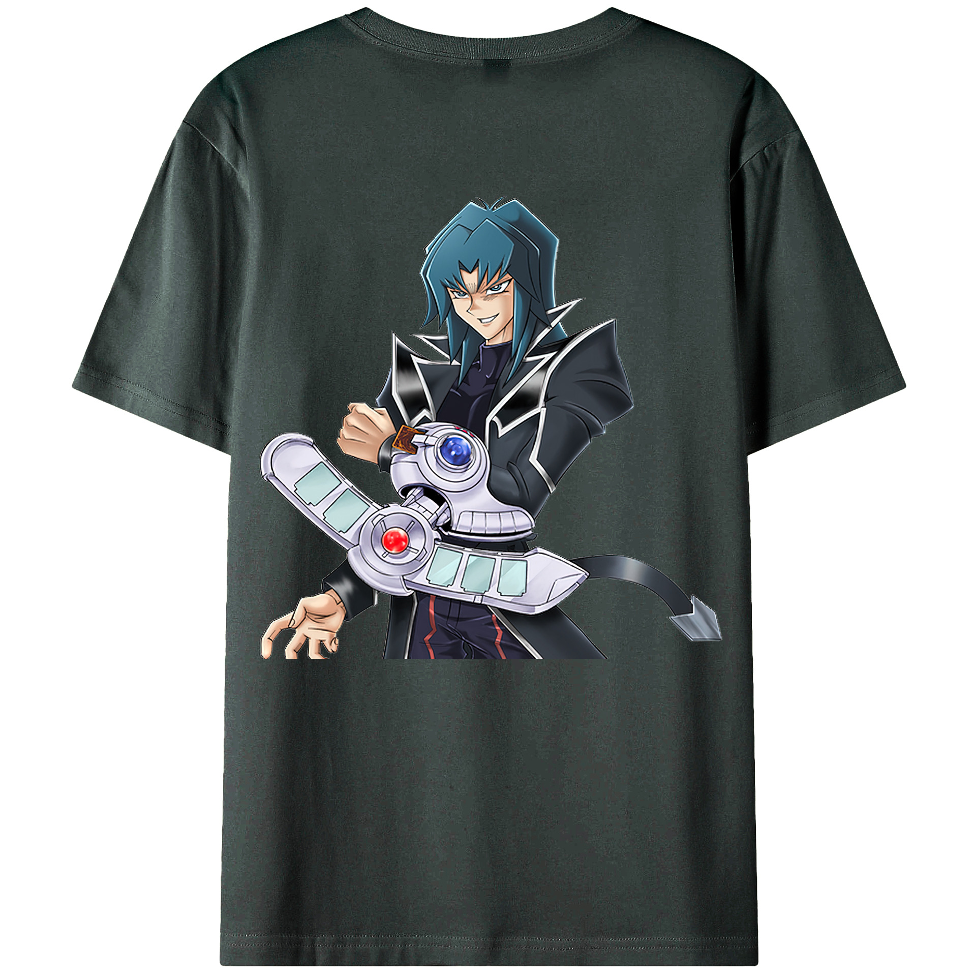 （画像用） 遊☆戯☆王 Yu-Gi-Oh! 綿100％ メンズ半袖Tシャツ（バックプリント） 通気性